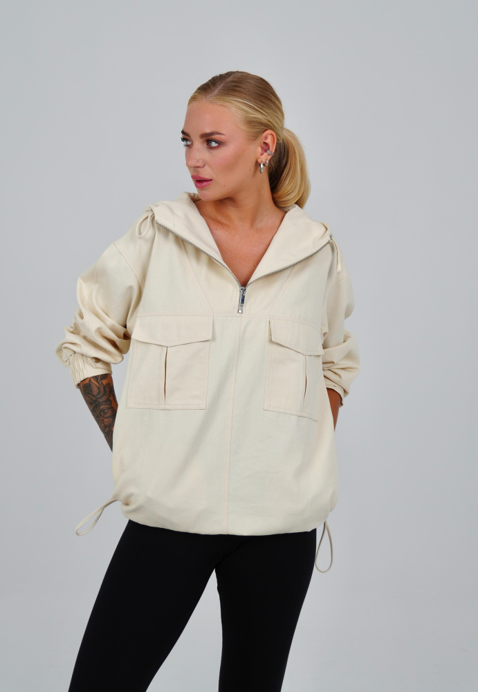 Анорак женский оттенок кремовый